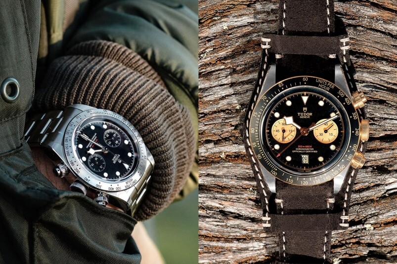 Black  Bay亦不是只有精簡的三針錶款，有計時功能的Black Bay Chrono亦相當好看。腕錶